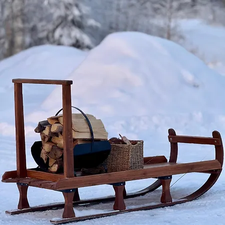 Chalé Authentic Log With Hot Tub *