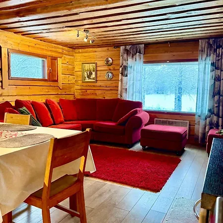 Authentic Log With Hot Tub Chalet Ranua
