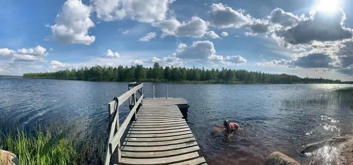 Authentic Log With Hot Tub Chalet Ranua