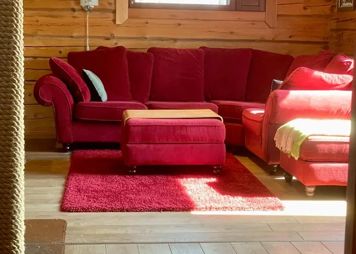 Authentic Log With Hot Tub Chalet Ranua