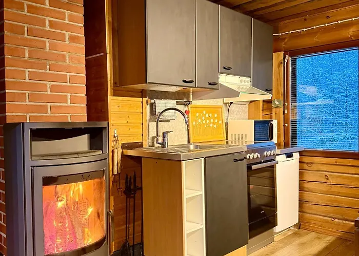 Authentic Log With Hot Tub